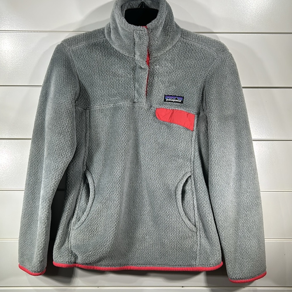 Patagonia Tsnap Pullover Coral/Grey - Picture 4 of 4